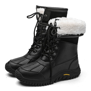 2025 Export Wholesale Cross-Border Amazon Independent Station 3-Color Large Size Snow Boots Women's Shoes Boots 36-42 Batch