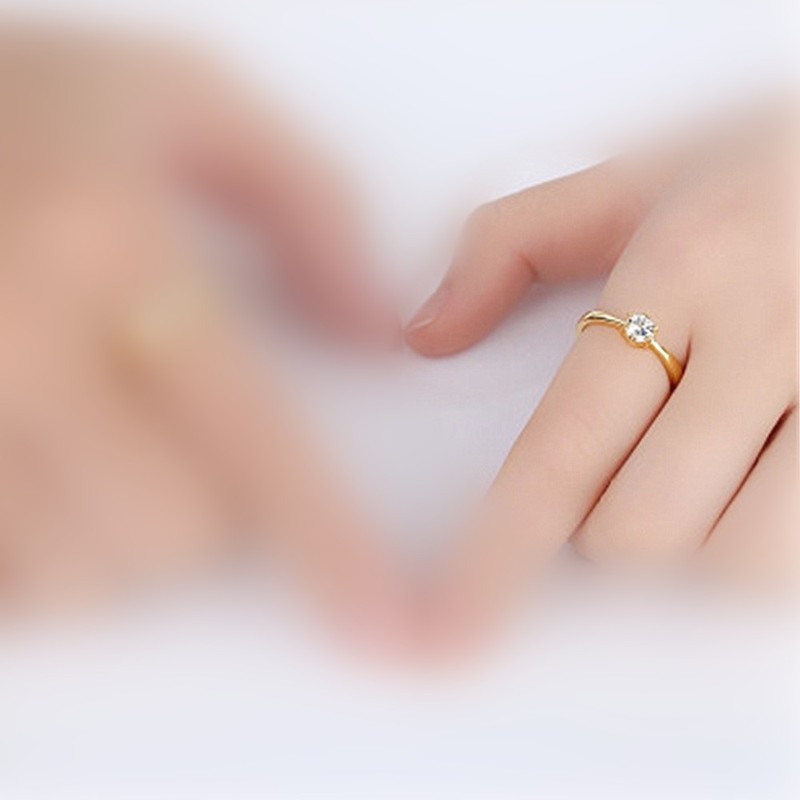 一生のカップルの指輪の卸売り結婚の指輪は黄金の指輪のペアのバレンタインデーの贈り物をまねて彼女に送ります。|undefined