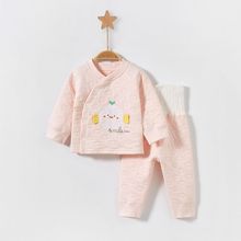 宝宝保暖内衣套装秋冬季薄夹棉春装衣服婴儿秋衣秋裤高腰打底睡衣