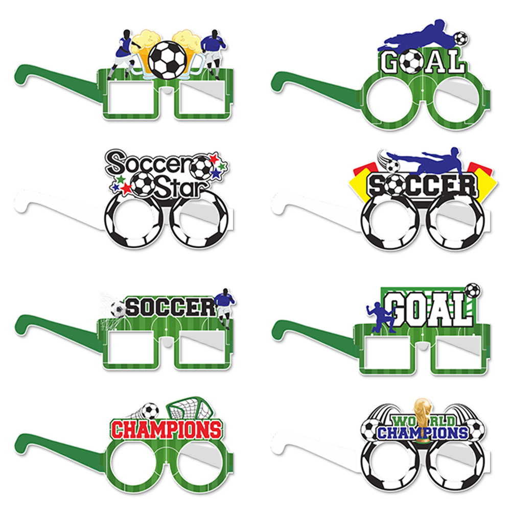 Nueva Copa Mundial de fútbol creativo tema papel decoración los niños la fiesta cumpleaños foto props suministros