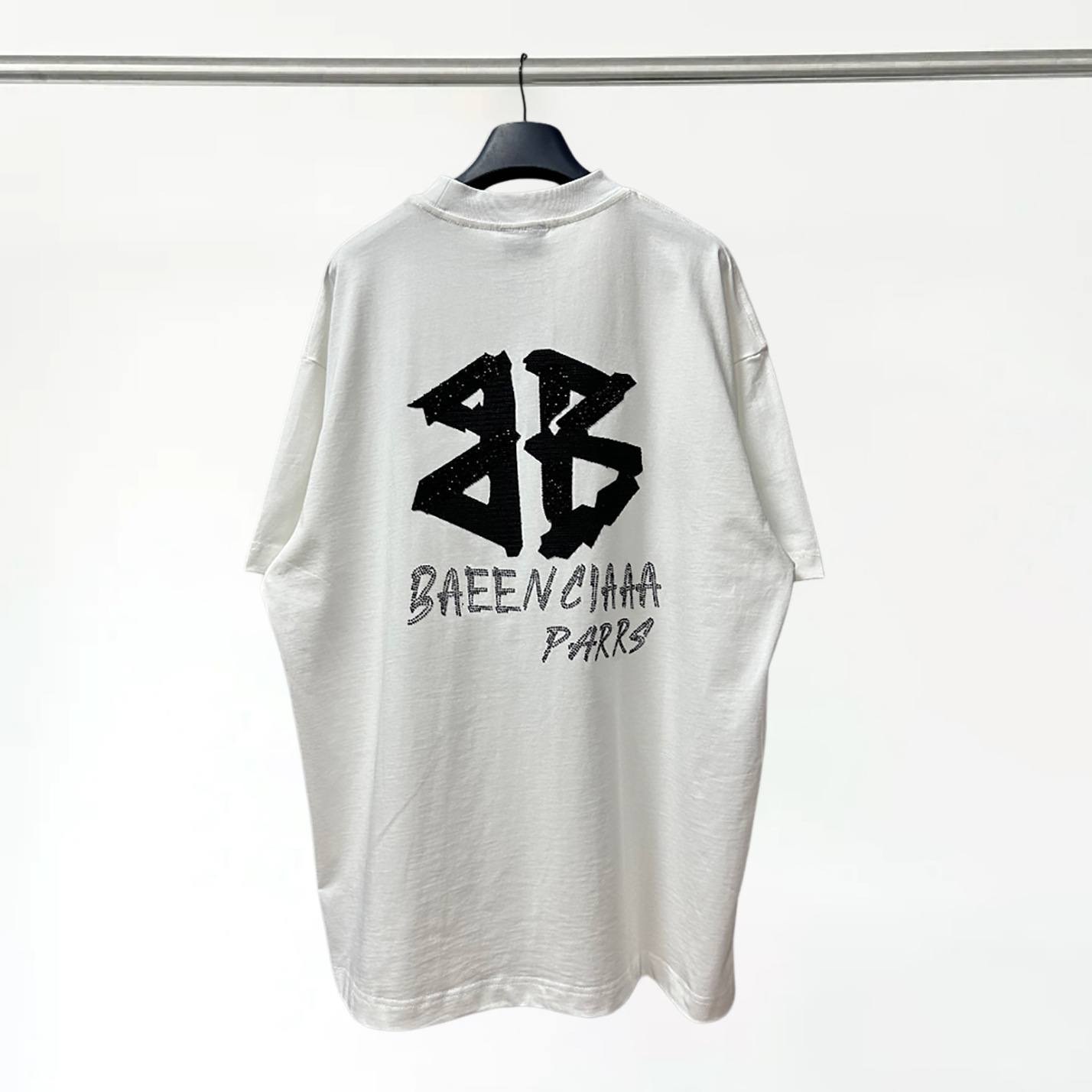 【031】패치 더블 B 레터링 핫픽스 - 화이트