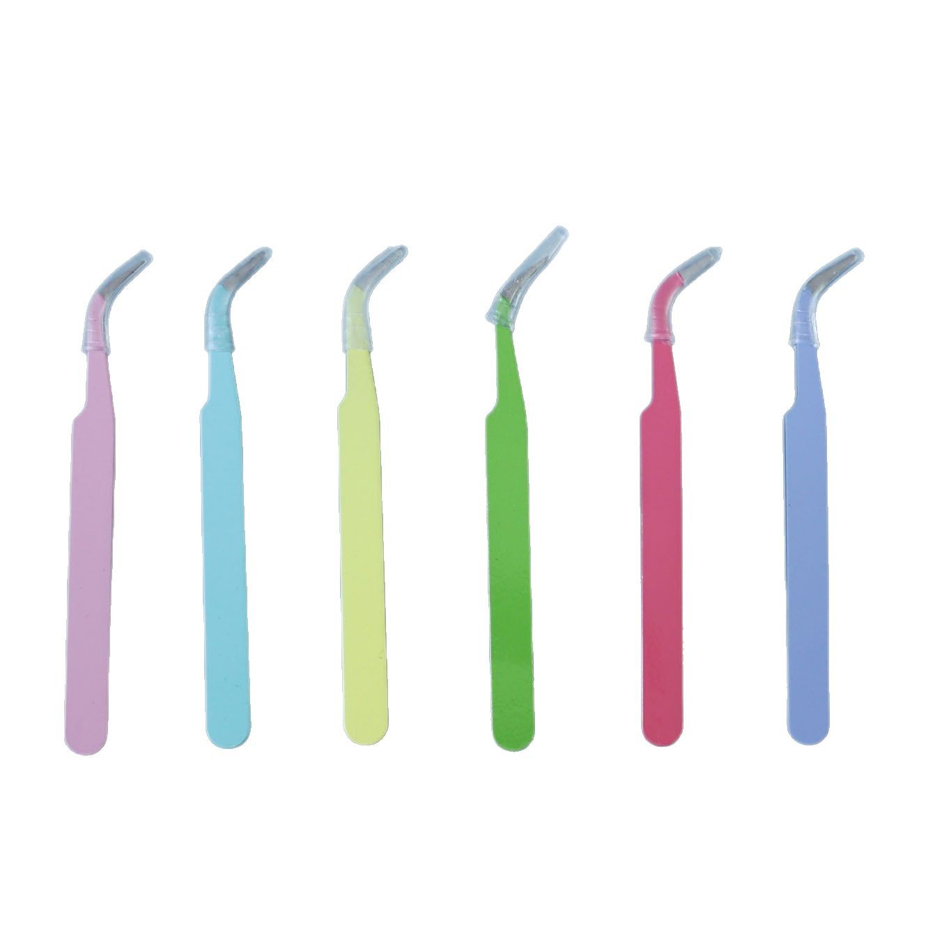 Macaron color stainless steel tweezers goo card hand account diy sticker tool 10.5cm long clip pinch