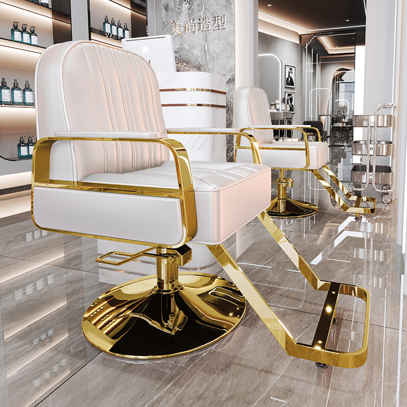 La peluquería de alta gama puede bajar la silla de peluquería, la silla de corte de pelo de teñido en caliente giratorio de elevación especial para la peluquería de alto perfil, simple image 27