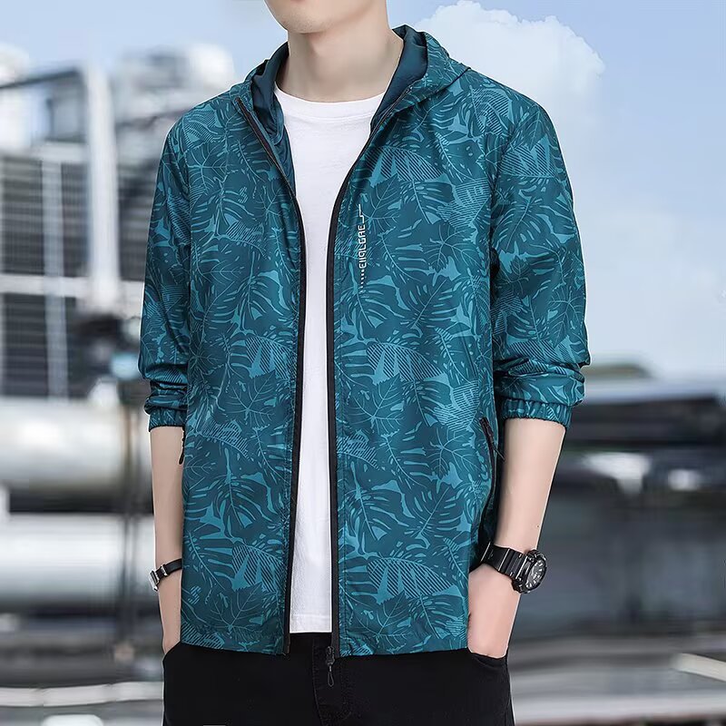 2026 verano al aire libre chaqueta solar de piel de hombre abrigo abrigo respirante de manga larga ropa de protección solar anti-UV