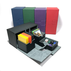 UG quality large capacity three drawer activity card box magnetic deck box card storage packaging box deck case