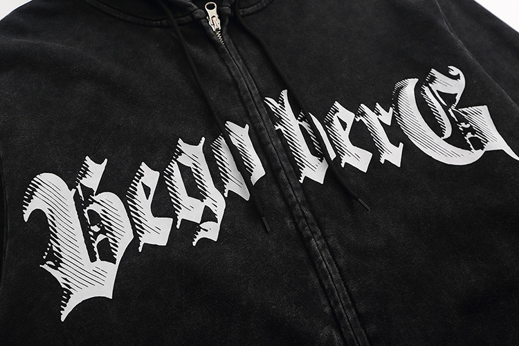 Vêtements pour hommes Pull imprimé lettre ancienne Marque tendance pour hommes Sweat à capuche décontracté haut de gamme à la mode_voghion.com