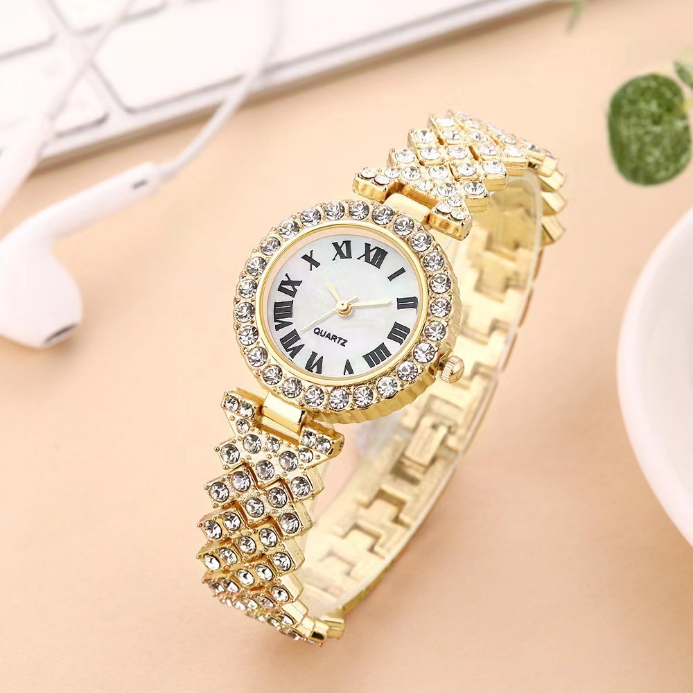 23 Year New Set Diamond Women's Bracelet Watch Luxury Fashion Gift Box Watch Bracelet Six Piece Quartz Watch Set_voghion.com