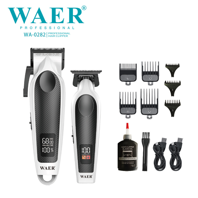 WAER新款理发器电推剪电推子理发神器理发工具油头雕刻套机专业款|undefined