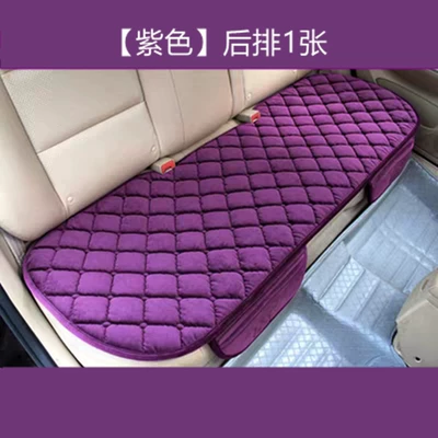 Seat cushion, seat cover – Cross-Border Winter Short Plush Car Seat - diamond-velvet-purple-1-photo-in-the-back-row