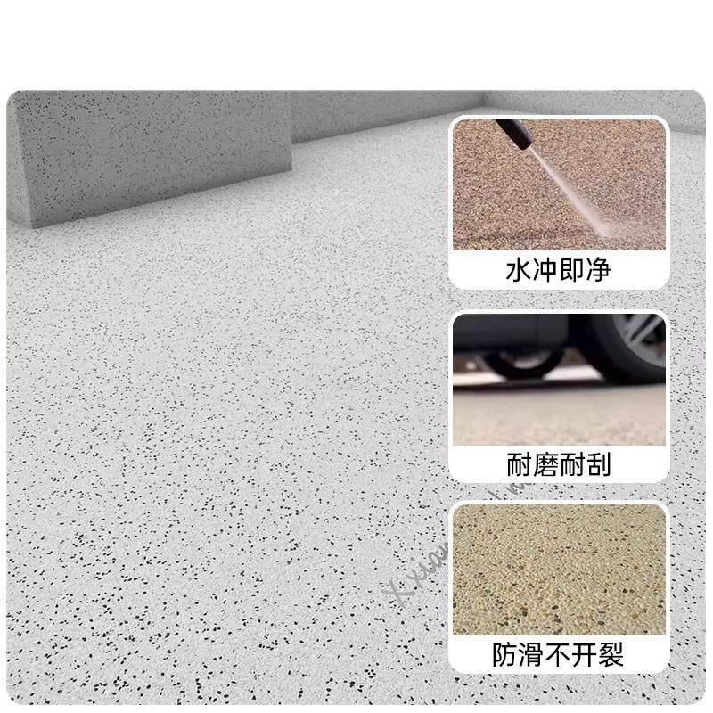 Pintura de arte de piedra de lavado de resina Pintura de micro roca Pintura de pared interior y exterior Pavimento cuadrado Pintura de piedra real desechable Pintura de pared exterior