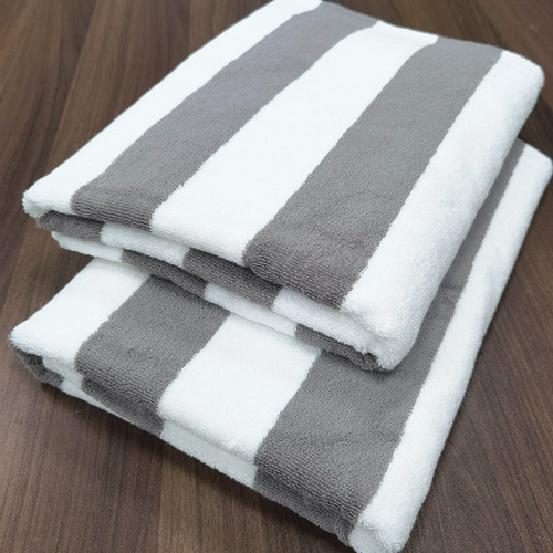 Blue and white striped bath towel, beach towel, colored striped towel, foreign trade export, pure cotton towel, wholesale embroidered logo