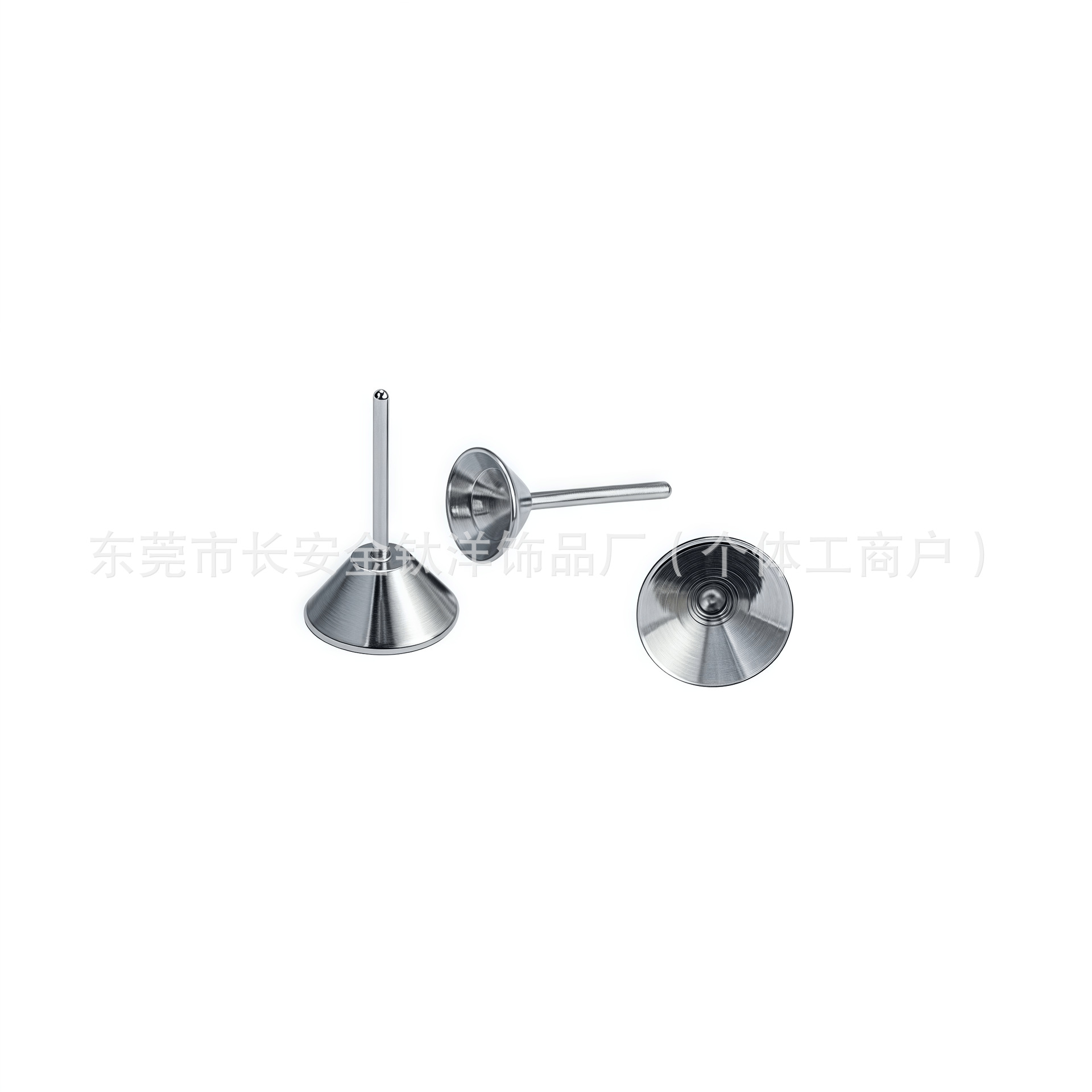 Pointed titanium steel lip stud product view