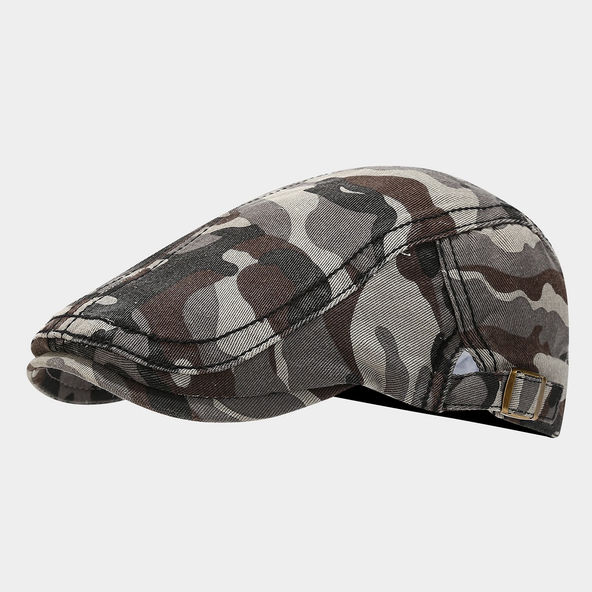 Otoño nuevo hombre al aire libre lavable camuflaje sombrero de avance jungla caminata retro gorra corta gorra mujer boina image 10