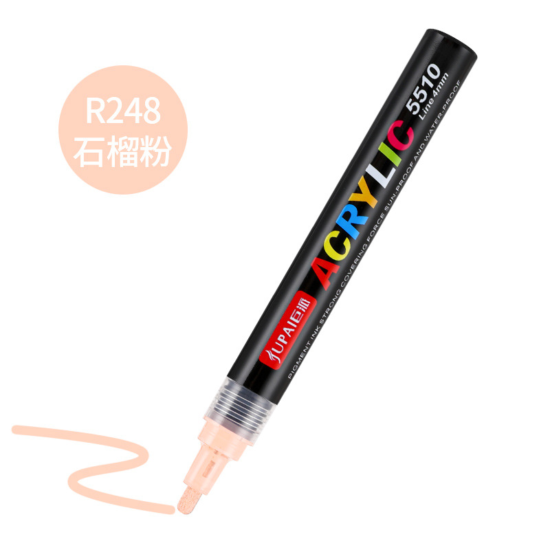 Acrílico rotulador 36 colores monocromo opcional transfronterizo estándar de la UE productos genuinos a base de agua no se desvanecen piedra rotulador