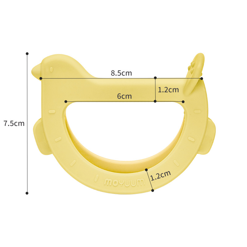 Hàn Quốc nhập khẩu MOYUUM bé silicone vòng tay ngựa Trojan răng hàm dính răng nhai đồ chơi