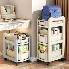 書斎静音輪カート式物置棚本棚寮の机の下の引き出しは移動して進級して小さいカートを収納します。