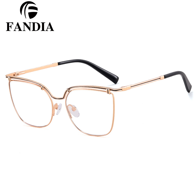 81180 marco de gafas de moda ligero y delgado anteojos de luz azul anteojos de cara delgada con anteojos de miopía anteojos de metal