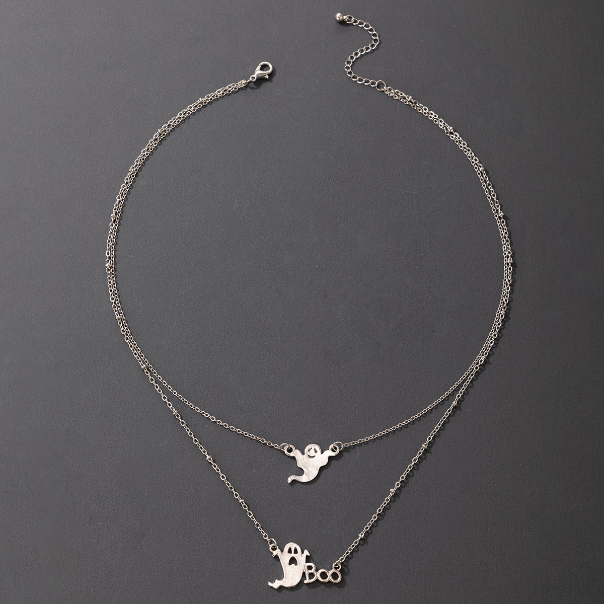 Halloween ghost eyeball mummy pumpkin lantern geometric necklace wholesale nihaojewelry