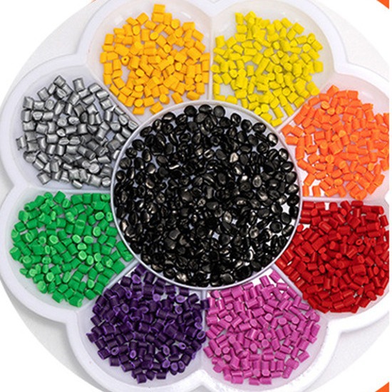 塑料注塑吹膜免电镀仿喷油金属色母粒 金属质感母料无流痕免喷涂