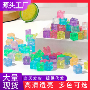 14mm simulation ice luminous stone micro landscape ornaments photography bar props diy handmade jewelry wholesale
