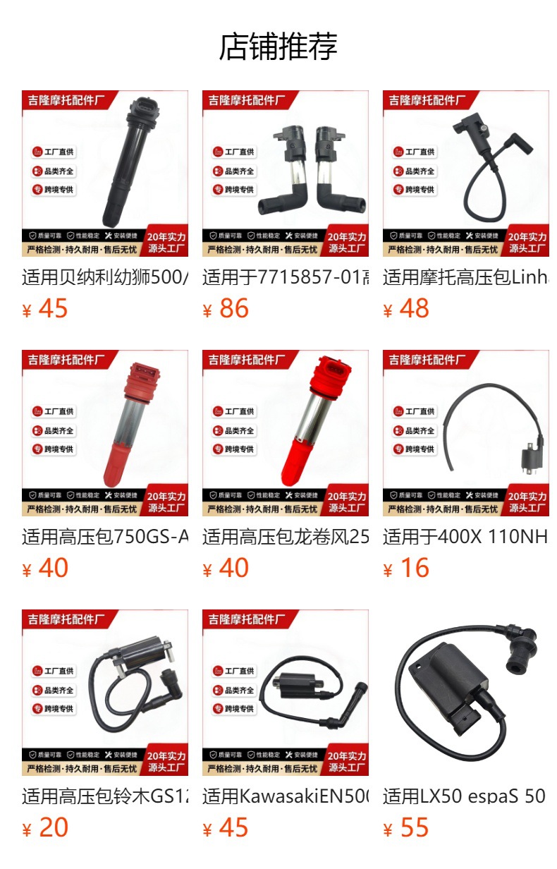Suitable for Motorcycle High-Voltage Package Honda Cbr100Rr 30700-Mel-003 Ignition Coil Accessories