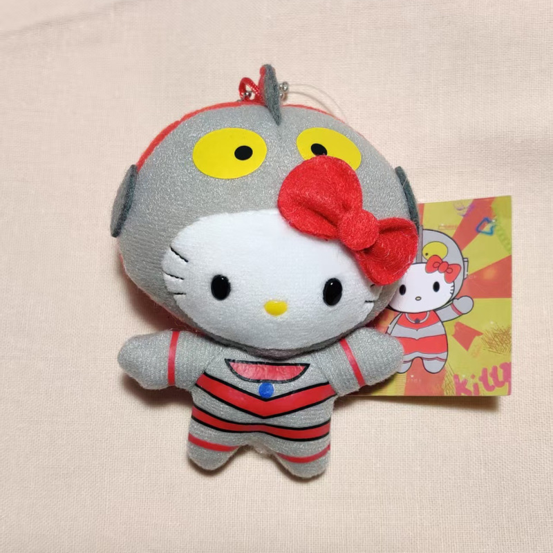 中古奥特曼Kitty挂件迪迦奥特曼毛绒挂饰HelloKitty假面超人怪兽|undefined