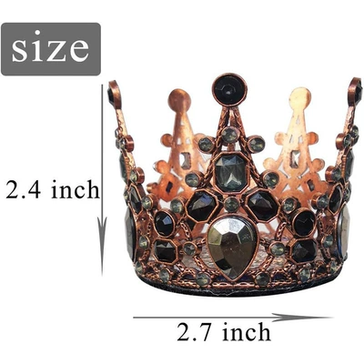 Helmet Decoration, Motosiklet dəbilqələri - large-bronze-black-gold-crown