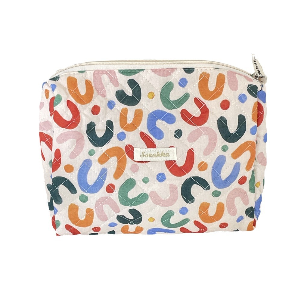 26278 estilo coreano fresco floral bolsa de cosméticos monedero femenino estudiante multifuncional bolsa de almacenamiento de embrague