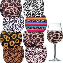 源头厂家DIY高脚杯套潜水料红酒杯空白保护套