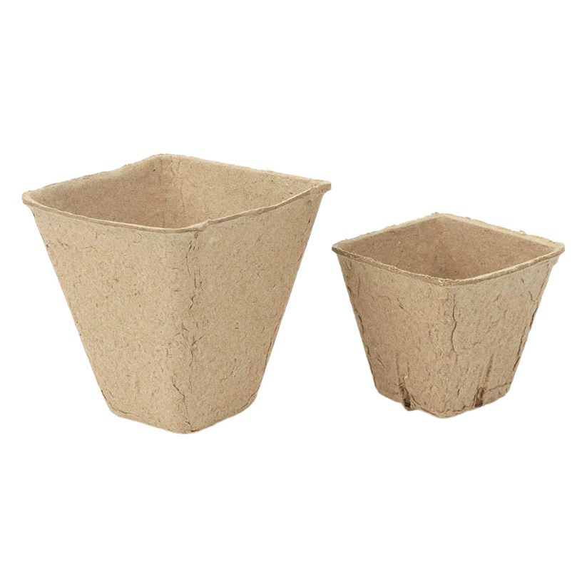 Биоразлагаемые горшки для рассады из целлюлозы, одноразовые цветочные горшки, 12-секционные горшки для выращивания из целлюлозы, круглые и квадратные контейнеры для проращивания