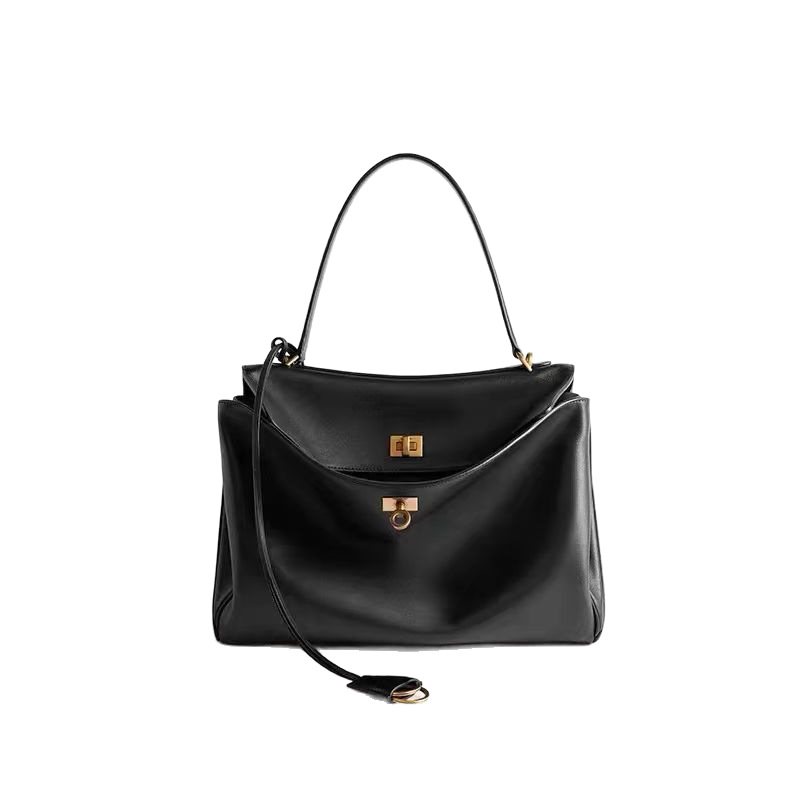 2024 New B-Brand Genuine Leather Large Capacity Tote Bag For Women, Single Shoulder Crossbody Commuter Bag, Underarm Bag, Rodeo Handbag - Thumbnail 4