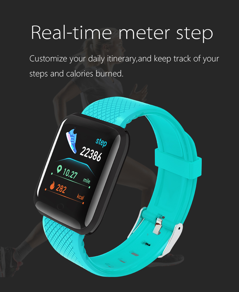 Smart Bracelet With Colour Screen And Information Reminder_voghion.com