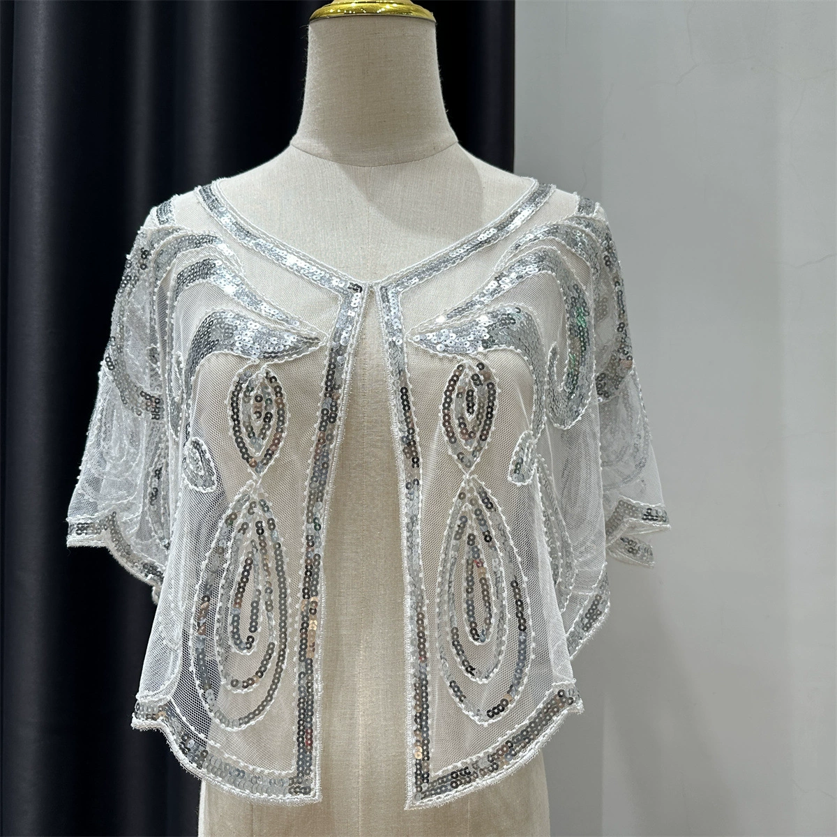 Дышащий плащ, элегантное платье, с вышивкой, стиль