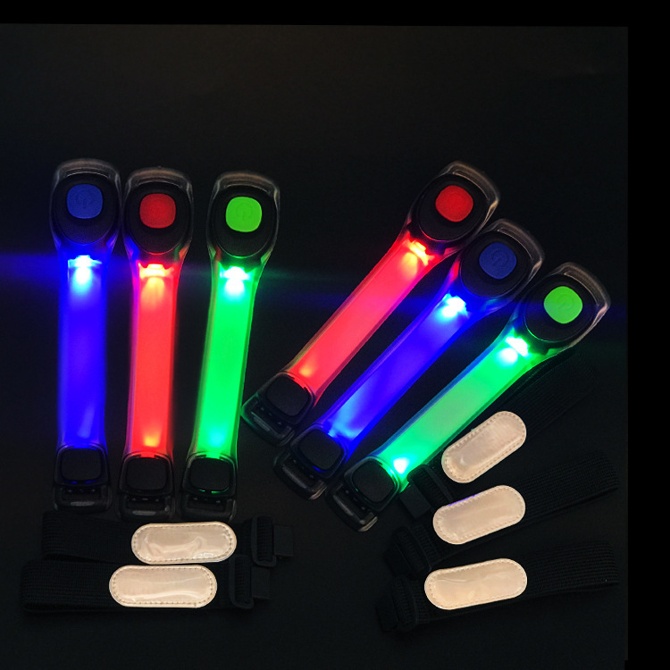 Suministro directo de fábrica anillo de brazo luminoso LED moda luminosa banda de brazo de silicona al aire libre correr deportes luz de advertencia luminosa