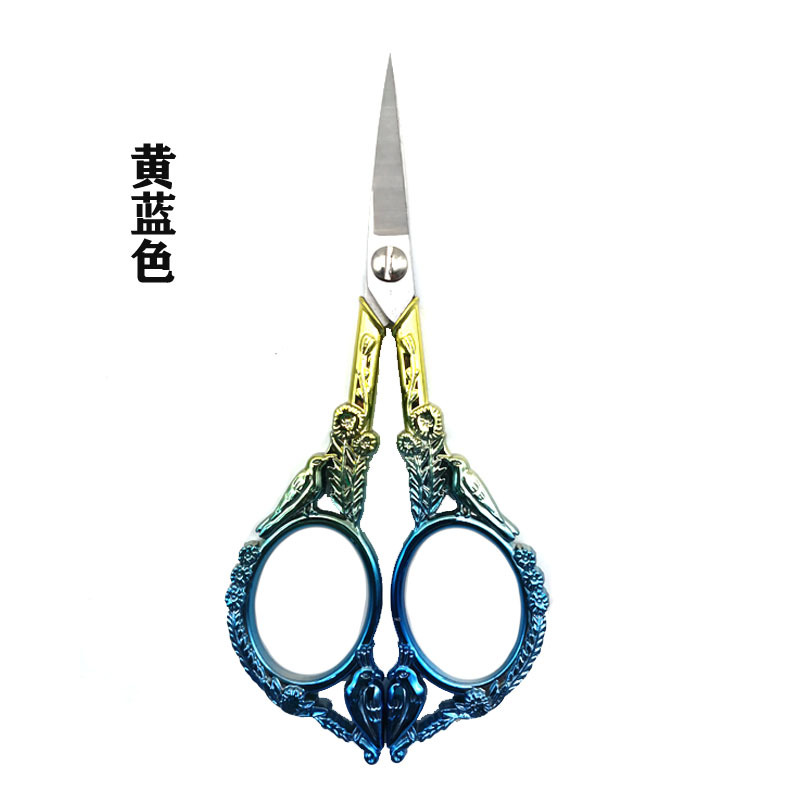 Tijeras de acero inoxidable tijeras de pájaro tijeras de flor de ciruelo tijeras de cejas tijeras de bordado tijeras de punto de cruz tijeras de bolsa de té comercio electrónico transfronterizo