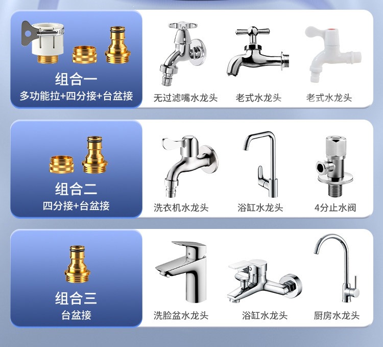Suitable for car wash water guns, high-pressure nozzles, household faucets, retractable water pipes, flexible hoses, explosion-proof, powerful for washing floors and vehicles