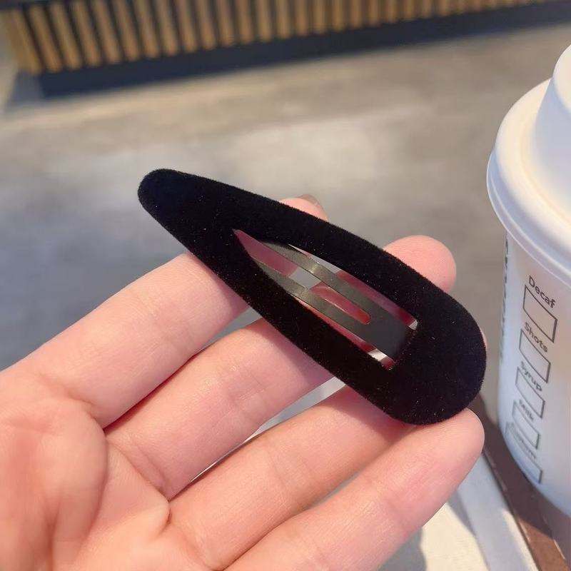 彩色丝绒发夹掰掰夹东大门秋新款少女刘海边夹小众网红碎发夹发卡|undefined