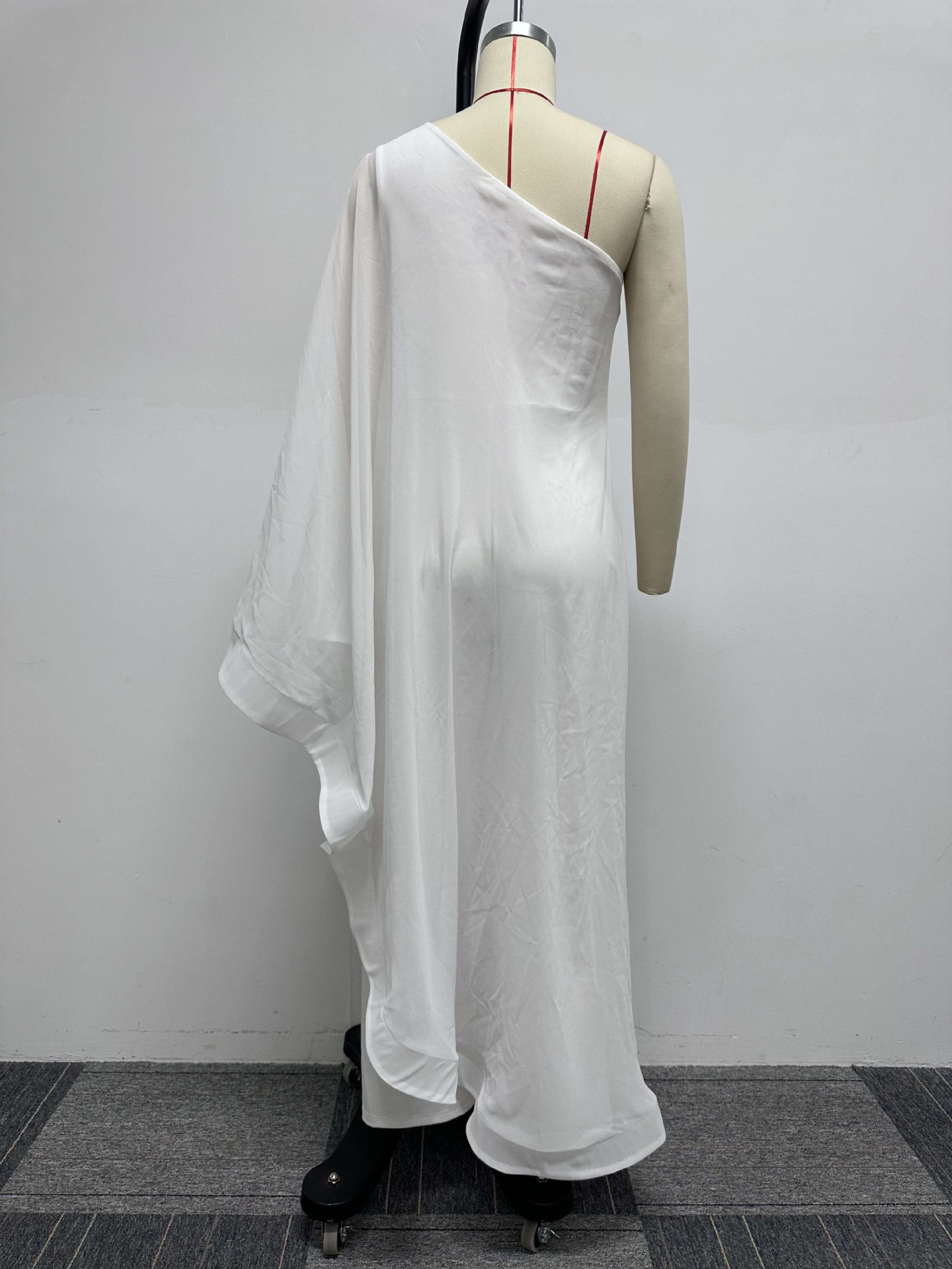 Sexy Multi Color One Shoulder Sleeveless Stitching Stretch Jumpsuit
