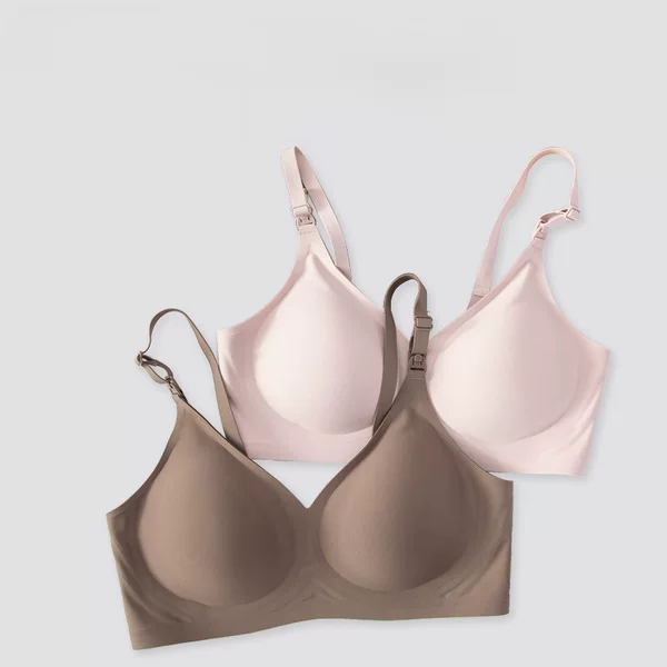 Rovo Four-Season Nursing Bra for Pregnant Women, Push-Up, Anti-Sagging, Makes Large Breasts Appear Smaller, Seamless, Fixed Cup, Wholesale Bra