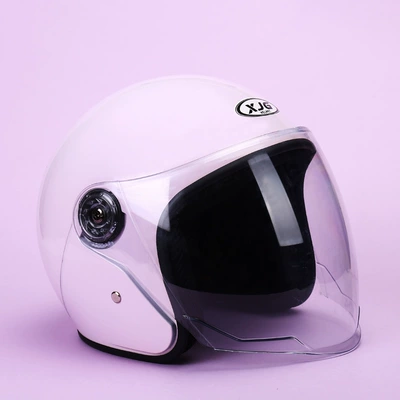 and Cold Protection, Motorcycle and | Motosiklet kaskı (dəbilqə) - light-pink-cold-protection-and-warmth-hd-clear-lenses