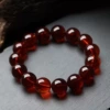Blood silk amber 10mm single circle