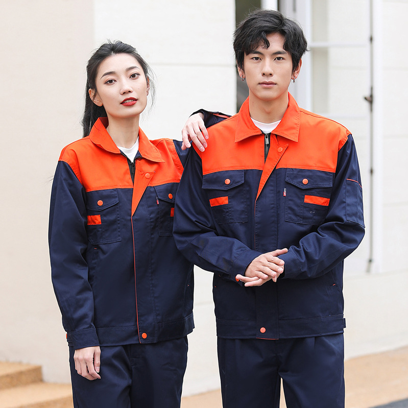 Primavera y otoño hombre manga larga engrosado desgaste taller de reparación de automóviles ingeniería de fábrica de ropa de protección laboral personalizada