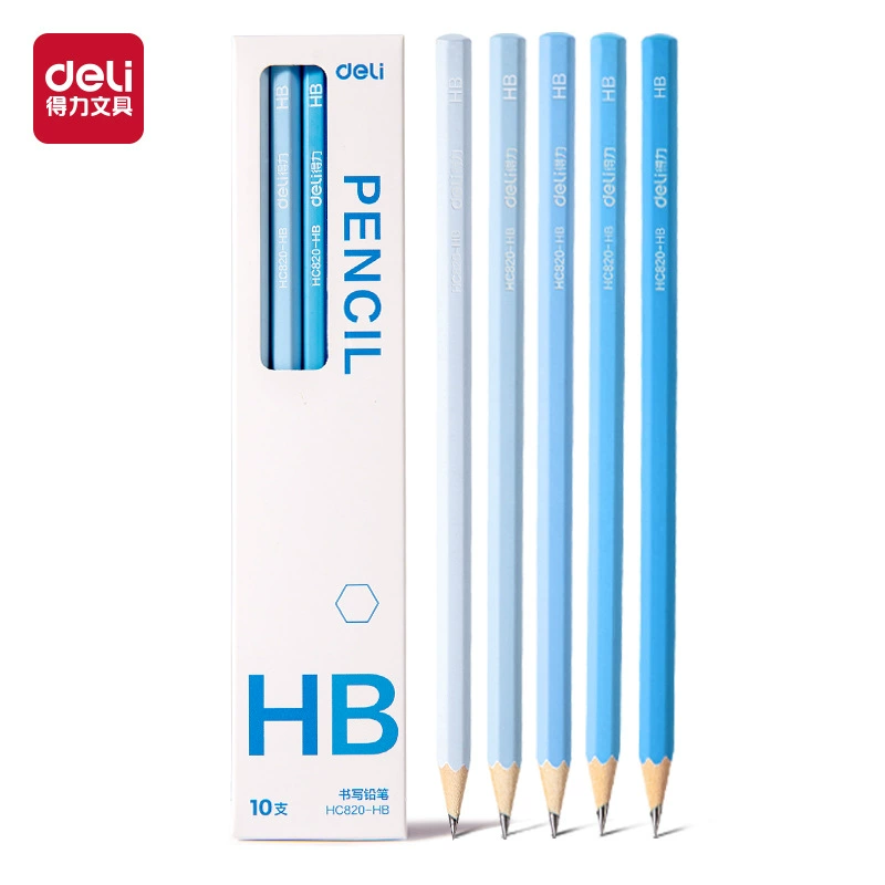 Deli HC820 градиент карандаш специально для учащихся начальной школы HB дети первый класс 2B учеба экзамен шестигранный карандаш