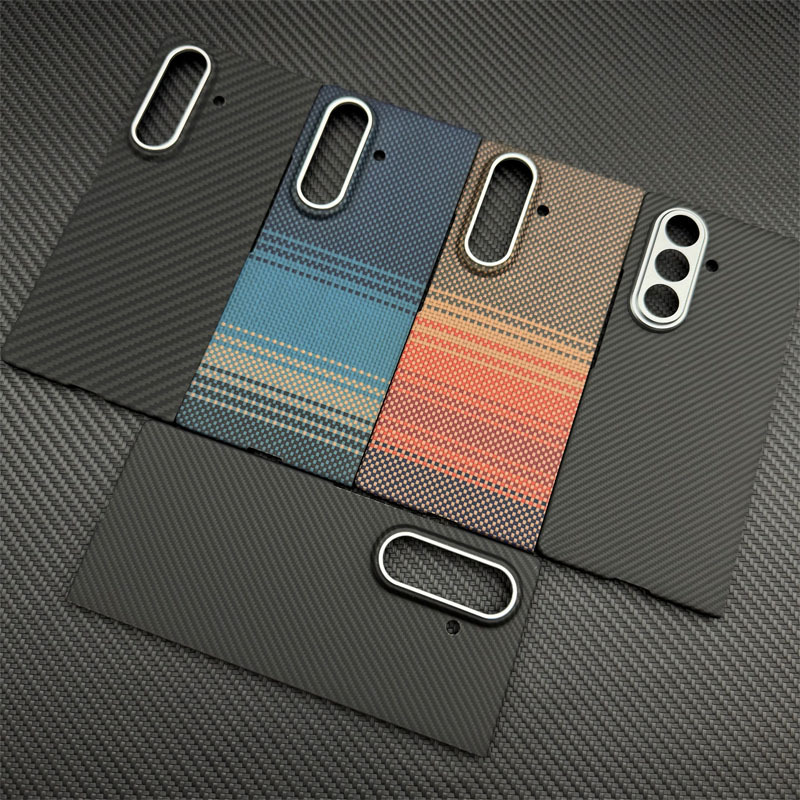 Suitable for Samsung Zfoldable7 Magnetic Kevlar Aramid Fiber Material Floating Weaving Process Mobile Phone Case Magnetic Suction