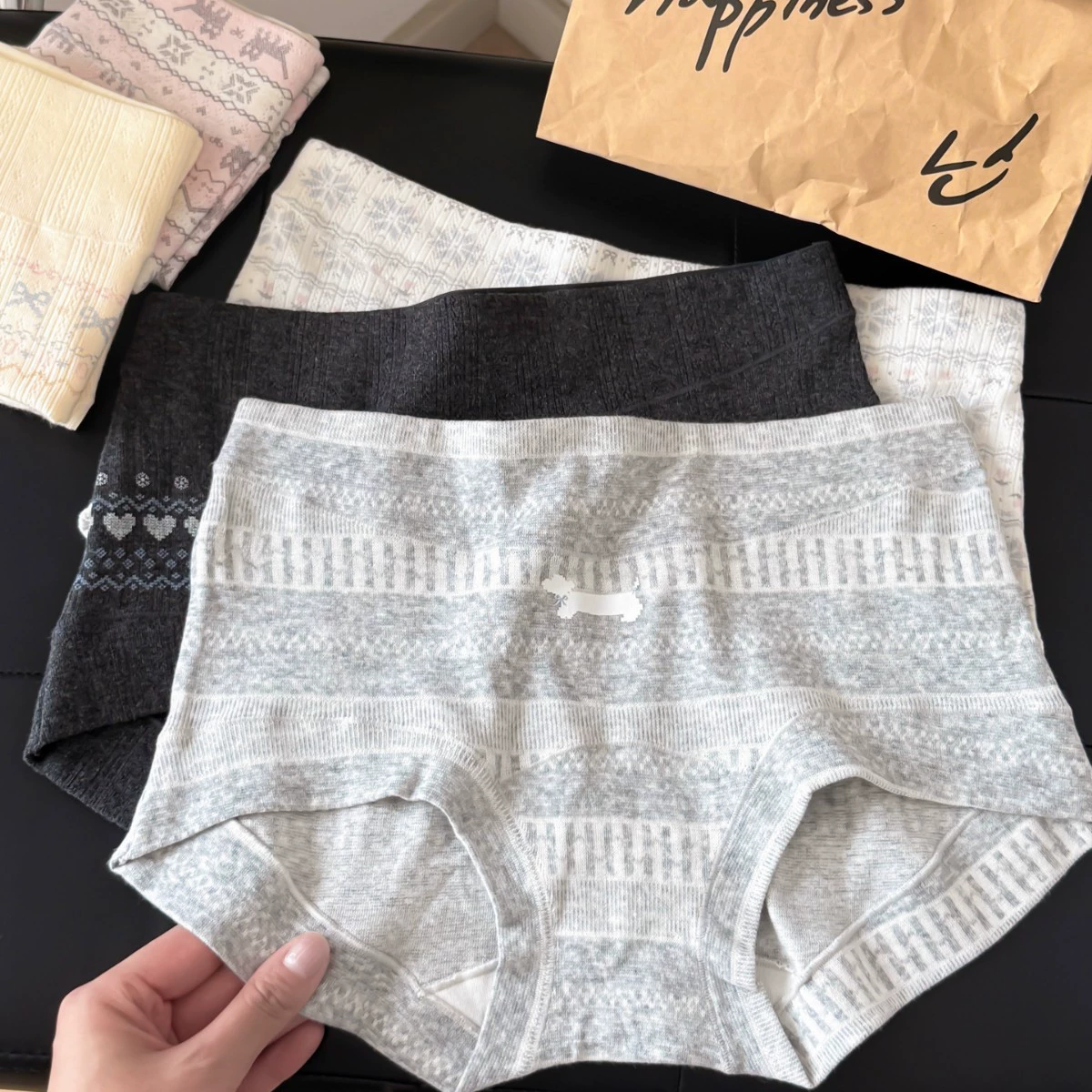 9708复古费尔岛A类新疆婴儿棉小平角内裤纯棉加长底裆全裤10A抑菌