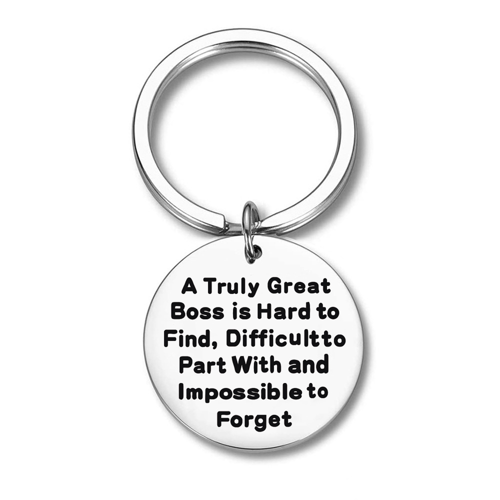 2023 de acero inoxidable llavero Conducción Segura colega jefe renuncia regalo conmemorativo despedida colgante joyería moda