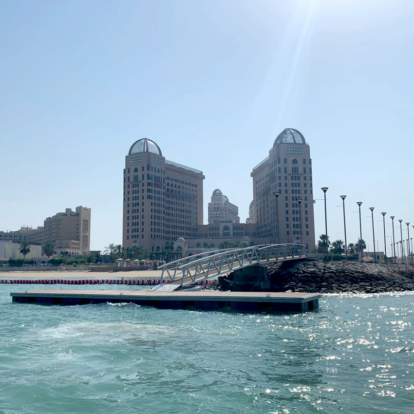 Производители специализируются на проектировании стальной конструкции из алюминиевого сплава подвижный мост водный ландшафт плавучий мост строительство причала для яхт