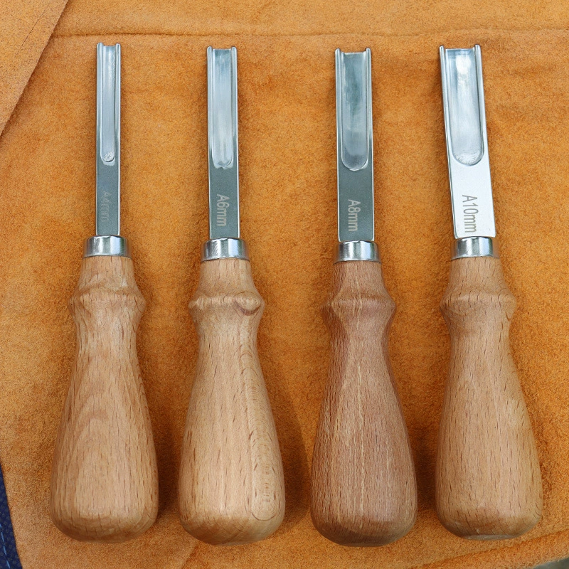 Кожаная широкая Лопата 4 6 8 10 мм филировочный триммер для кромок барабана ручной DIY инструмент для истончения кожаного края