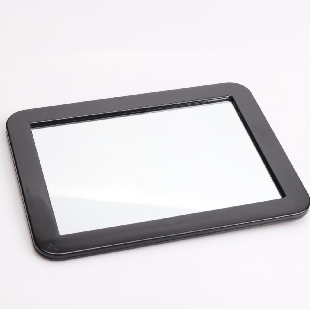 Refrigerador, baño, armario de hierro, plástico con espejo cosmético magnético, espejo magnético multiusos rectangular en la pared