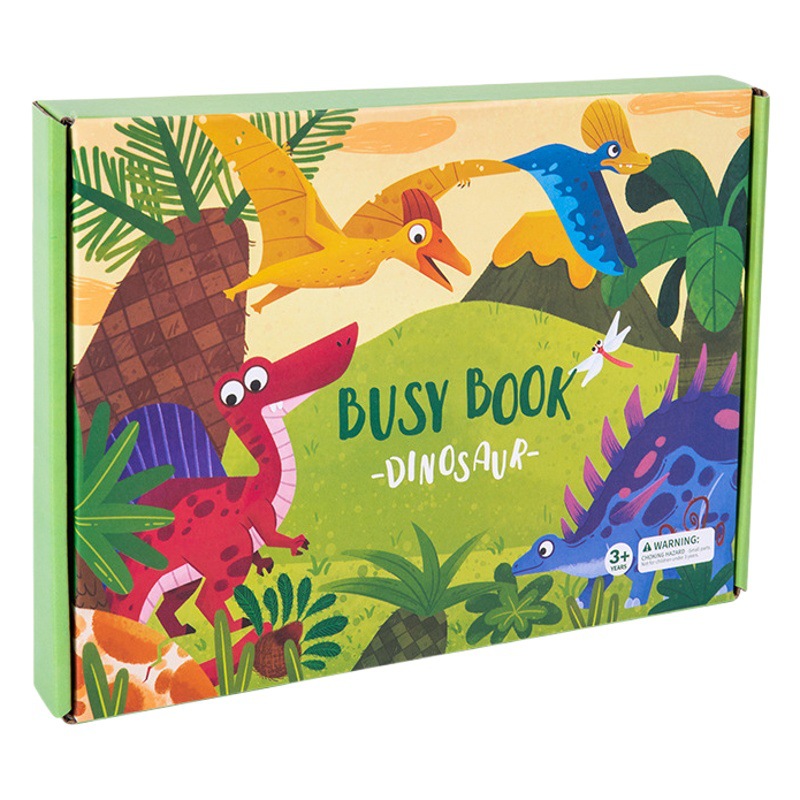 Ilustración libro tranquilo Velcro educación temprana para niños dibujos animados inteligencia desarrollo juguetes repetidamente pegar libro ocupado